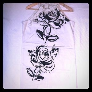 London Times Petite mini dress black and white